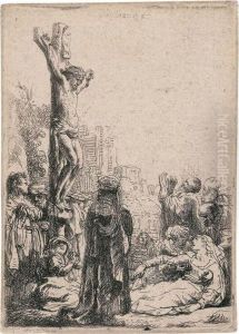 The Crucifixion by Harmenszoon van Rijn Rembrandt