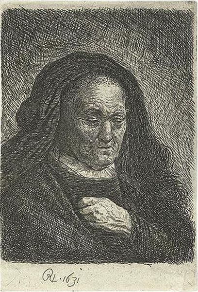 The Artist's Mother With Her Hand On Her Chest: Small Bust. - view 1