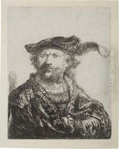 Self Portrait In A Velvet Cap And Plume.