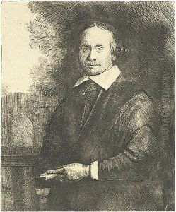 Jan Antonides Van Der Linden, Physician. by Harmenszoon van Rijn Rembrandt