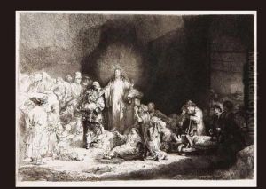 Christ Curing The Sick by Harmenszoon van Rijn Rembrandt