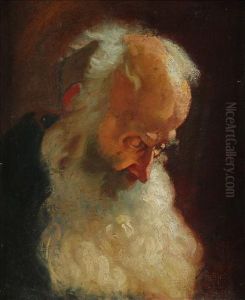 Head Study Of A Bearded Man
