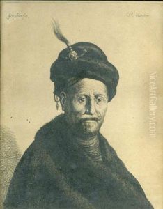 Bust Portrait Of A Man by Harmenszoon van Rijn Rembrandt
