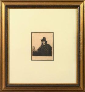 Portrait Of Jan Asselyn by Harmenszoon van Rijn Rembrandt