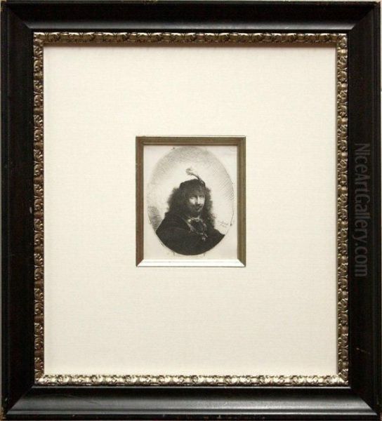 Self Portrait With Plumed Cap And Lowered Sabre - view 1