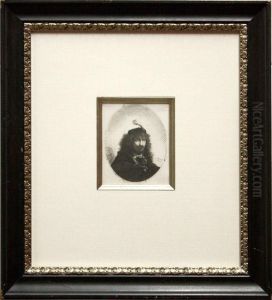 Self Portrait With Plumed Cap And Lowered Sabre by Harmenszoon van Rijn Rembrandt