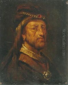 Study Of A Bearded Gentleman Wearing A Turban