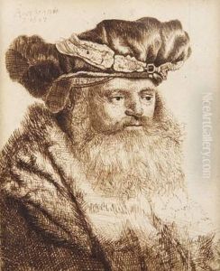 Tete De Juif by Harmenszoon van Rijn Rembrandt