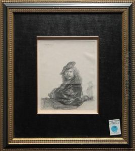 Self-portrait Leaning On A Stone Sill