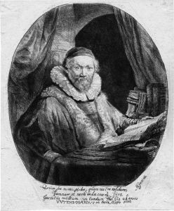 Jan Uytenbogaert by Harmenszoon van Rijn Rembrandt