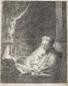 Der Astrolog. by Harmenszoon van Rijn Rembrandt