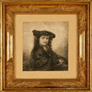 The Artist's Self Portrait by Harmenszoon van Rijn Rembrandt