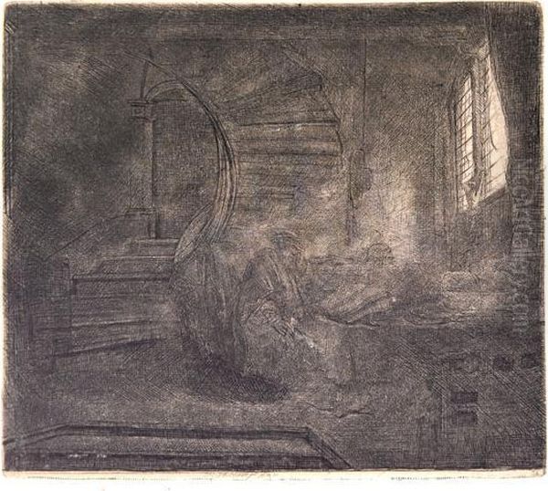 St. Jerome In A Dark Chamber. - view 1