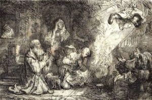 L'ange Qui Disparait Devant La Famille De Tobie