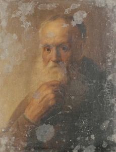 Portrait, Thought To Be Of Michelangelo by Harmenszoon van Rijn Rembrandt