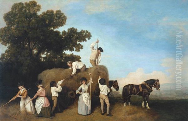 Haymaking 1785 - view 1