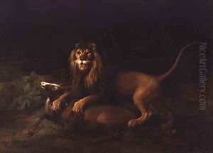 A Lion Attacking a Stag, c.1765