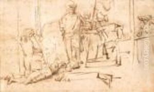 Scene De Jugement by Harmenszoon van Rijn Rembrandt