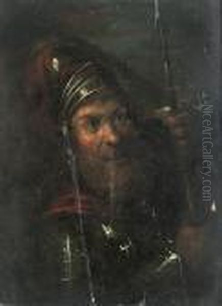 A Soldier Holding A Spear - view 1