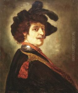 Portrait Of A Man With A Feathered Beret Portrait Of A Man With A Feathered Beret