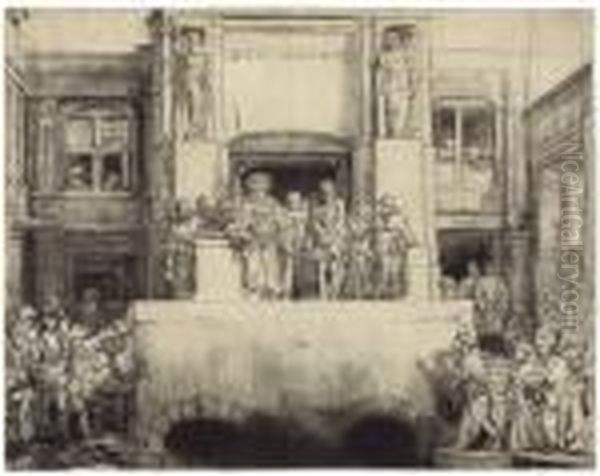 Christ Presented To The People: Oblong Plate - view 1
