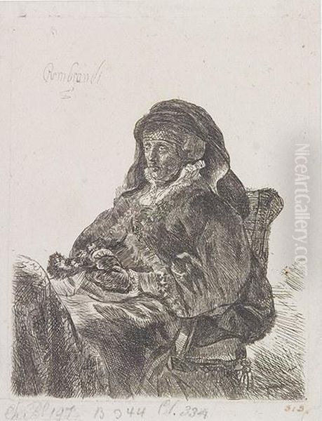 The Artist's Mother Seated - view 1