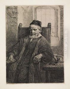Jan Lutma by Harmenszoon van Rijn Rembrandt