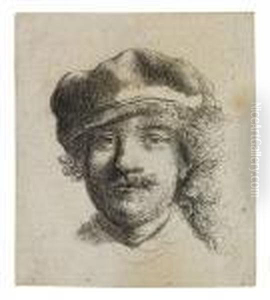 Self Portrait Wearing A Soft Cap: Full Face, Headonly - view 1