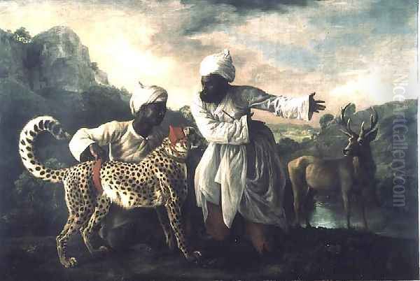 Cheetah and Stag with two Indians, c.1765 - view 1