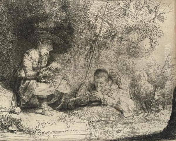 The Flute Player - view 1