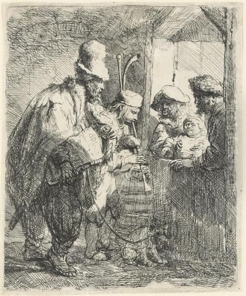 The Strolling Musicians (b., Holl. 119; H. 142) - view 1