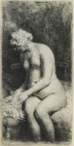 Woman Bathing Her Feet At A Brook (b., Holl. 200; H. 298)