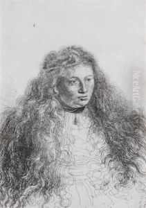 So-called Study For The Great Jewish Bride by Harmenszoon van Rijn Rembrandt