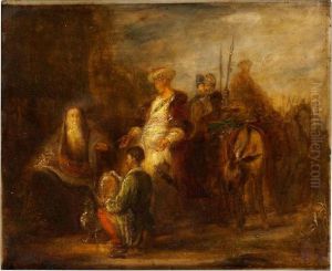 Elisha Och Naaman by Harmenszoon van Rijn Rembrandt