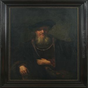 A Gentleman's Portrait by Harmenszoon van Rijn Rembrandt