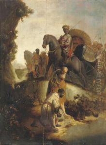 The Baptism Of The Eunuch by Harmenszoon van Rijn Rembrandt