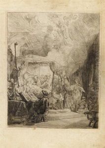 The Death Of The Virgin by Harmenszoon van Rijn Rembrandt