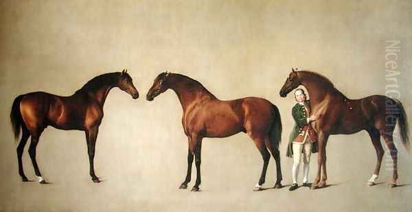 Whistlejacket and two other Stallions with Simon Cobb, the Groom, 1762 - view 1