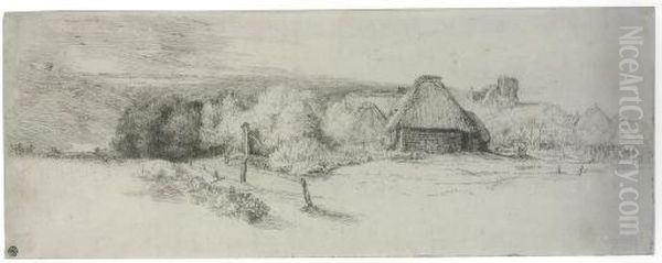 Landscape With Trees, Farm Buildings And A Tower (b., Holl. 223; H. 244) - view 1