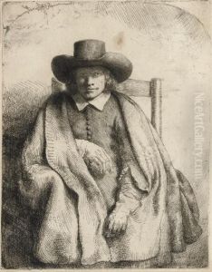 Clement De Jonghe, Printseller (b., Holl. 272; H. 251) by Harmenszoon van Rijn Rembrandt