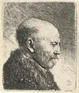 Bald-headed Man In Profile Right; The Artist's Father (?) (b., Holl. 292; H. 23) Bald-headed Man In Profile Right; The Artist's Father (?) (b., Holl. 292; H. 23)