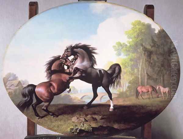 Stallions Fighting, 1781 - view 1