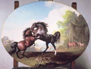 Stallions Fighting, 1781 Stallions Fighting, 1781