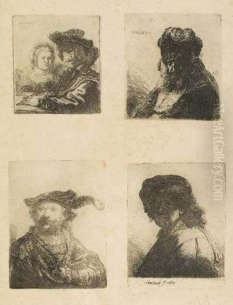 Recueil De Quatre-vingt-cinq
Estampes Originales, Tetes, Paysages Et Differents Sujets, Dessinees Et
Graves Par Rembrandt - view 1