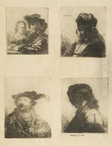 Recueil De Quatre-vingt-cinq
Estampes Originales, Tetes, Paysages Et Differents Sujets, Dessinees Et
Graves Par Rembrandt by Harmenszoon van Rijn Rembrandt