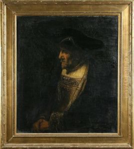 Portratt Av Aldre Man by Harmenszoon van Rijn Rembrandt
