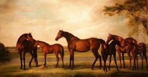 Mares and Foals Disturbed by an Approaching Storm, 1764-66 by George Stubbs