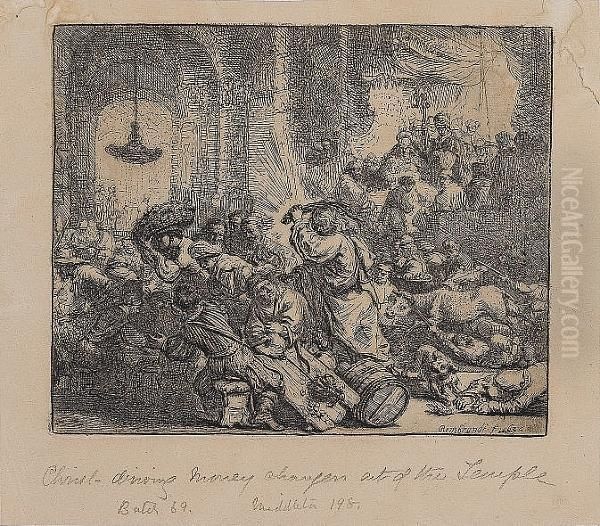 Christ Driving The Money Changers From The Temple (bartsch 69) - view 1