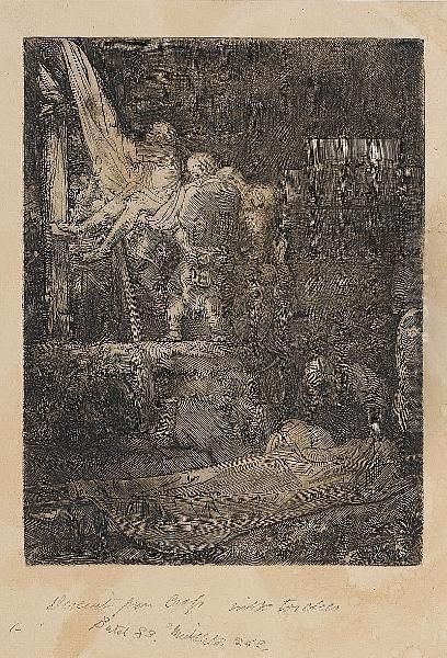 Descent From The Cross By Torchlight (bartsch 83) - view 1