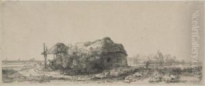 Landscape With A Cottage And Haybarn (b., Holl. 225; H. 177; Bb.41-a) Landscape With A Cottage And Haybarn (b., Holl. 225; H. 177; Bb.41-a)